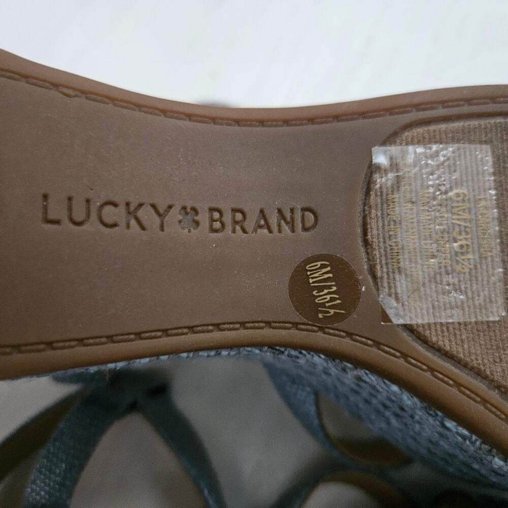 Lucky Brand Gray Wedge Sandals - Picture 6 of 11